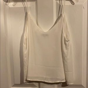 Flowy white chiffon blouse